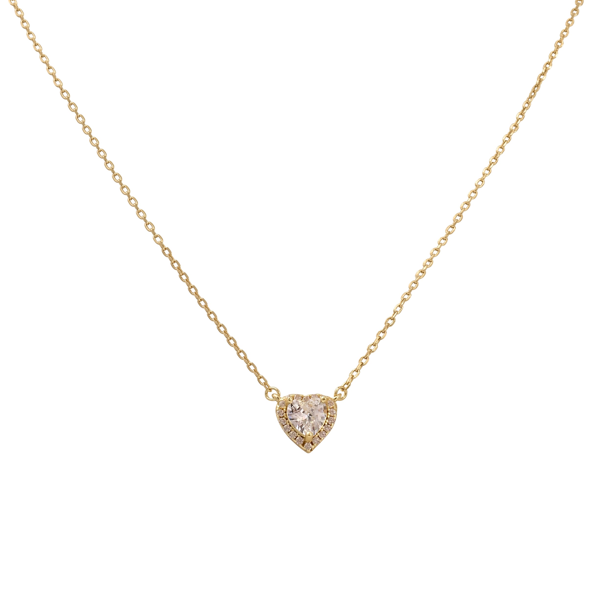 שרשרת לב מוזהב