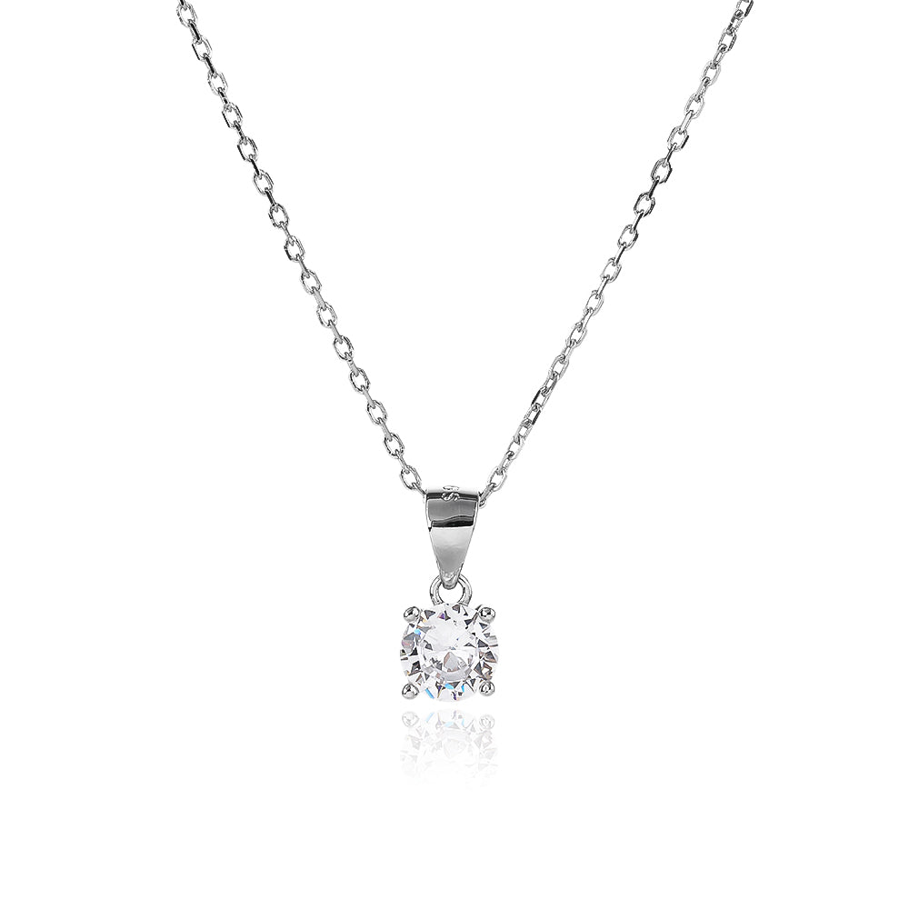 שרשרת זרקון קלאסית – כסף אמיתי 925