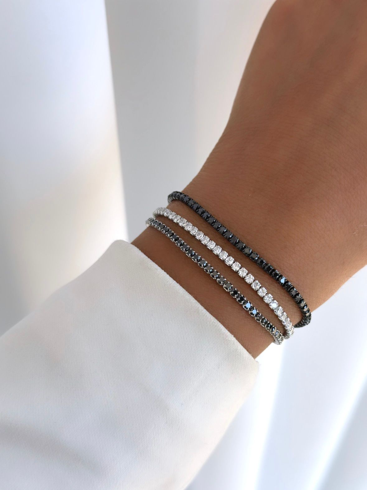 צמיד טניס- כסף אמיתי 925