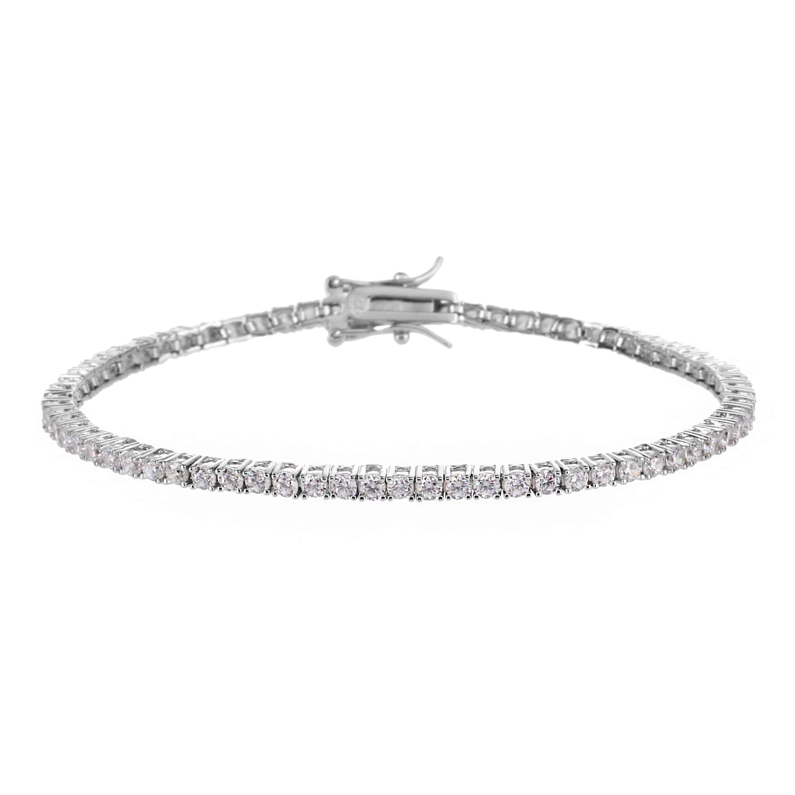 צמיד טניס 2 מ"מ כסף אמיתי 925