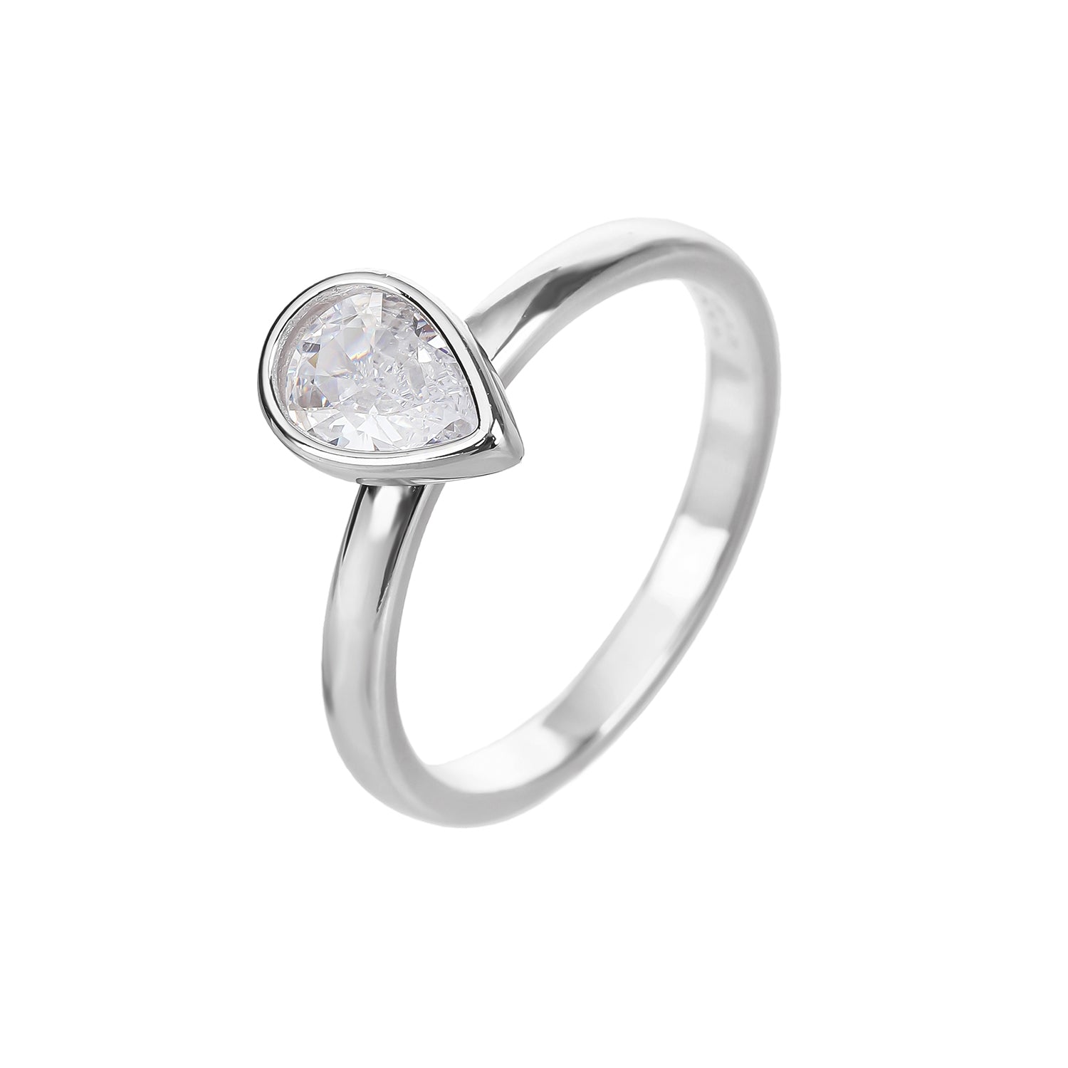 טבעת טיפה- כסף אמיתי 925