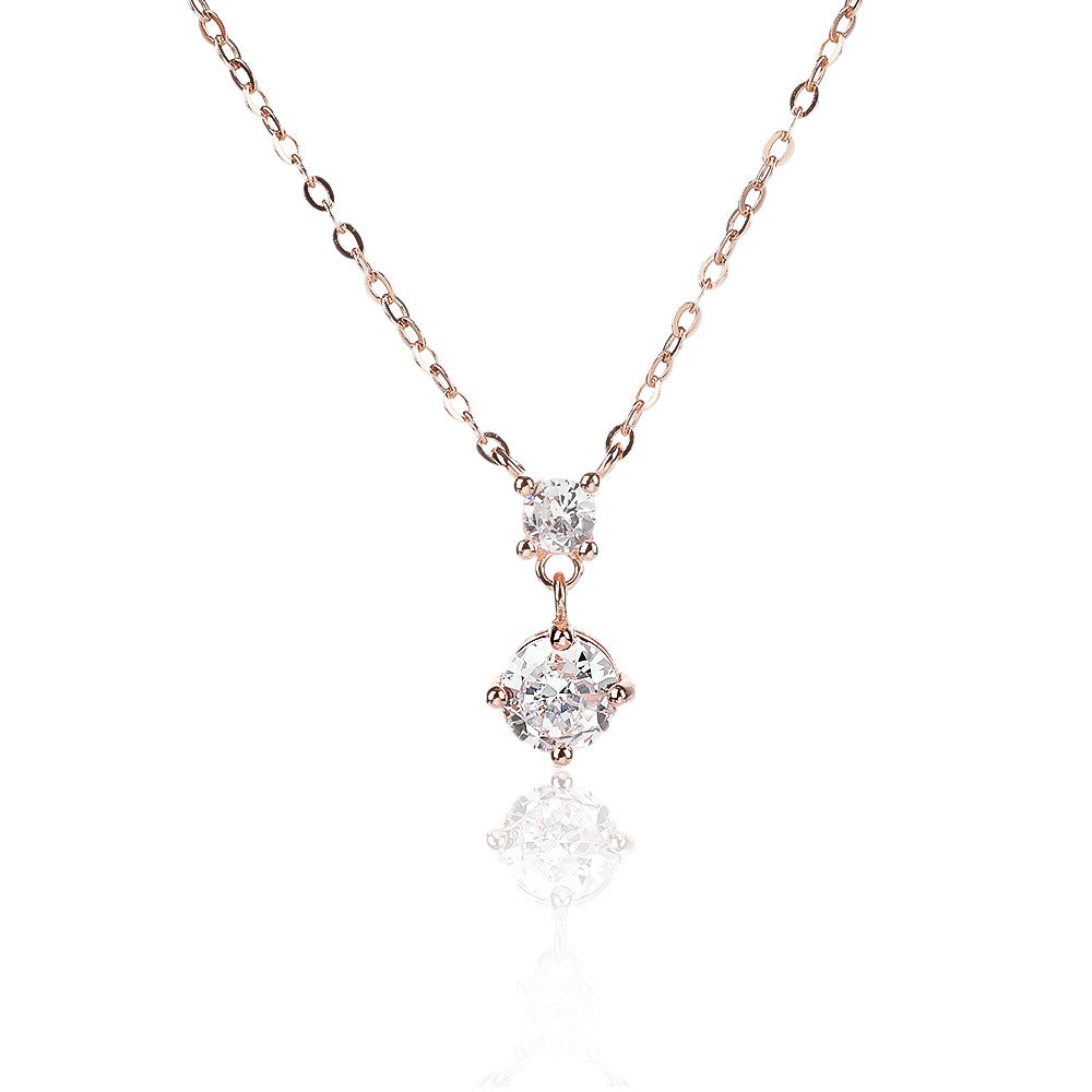 שרשרת לינה – כסף אמיתי 925 בציפוי רוז גולד