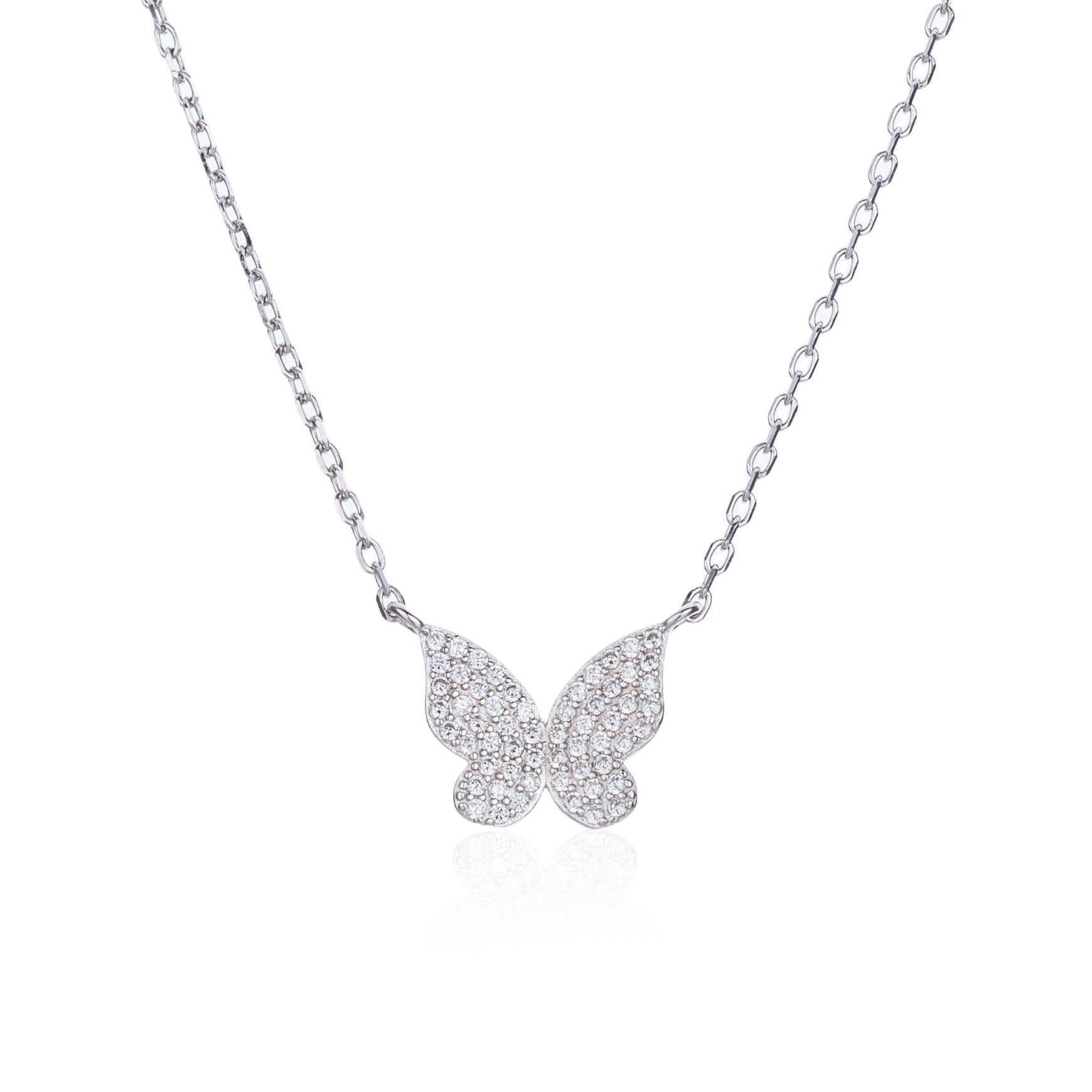 שרשרת פרפר כסף אמיתי 925