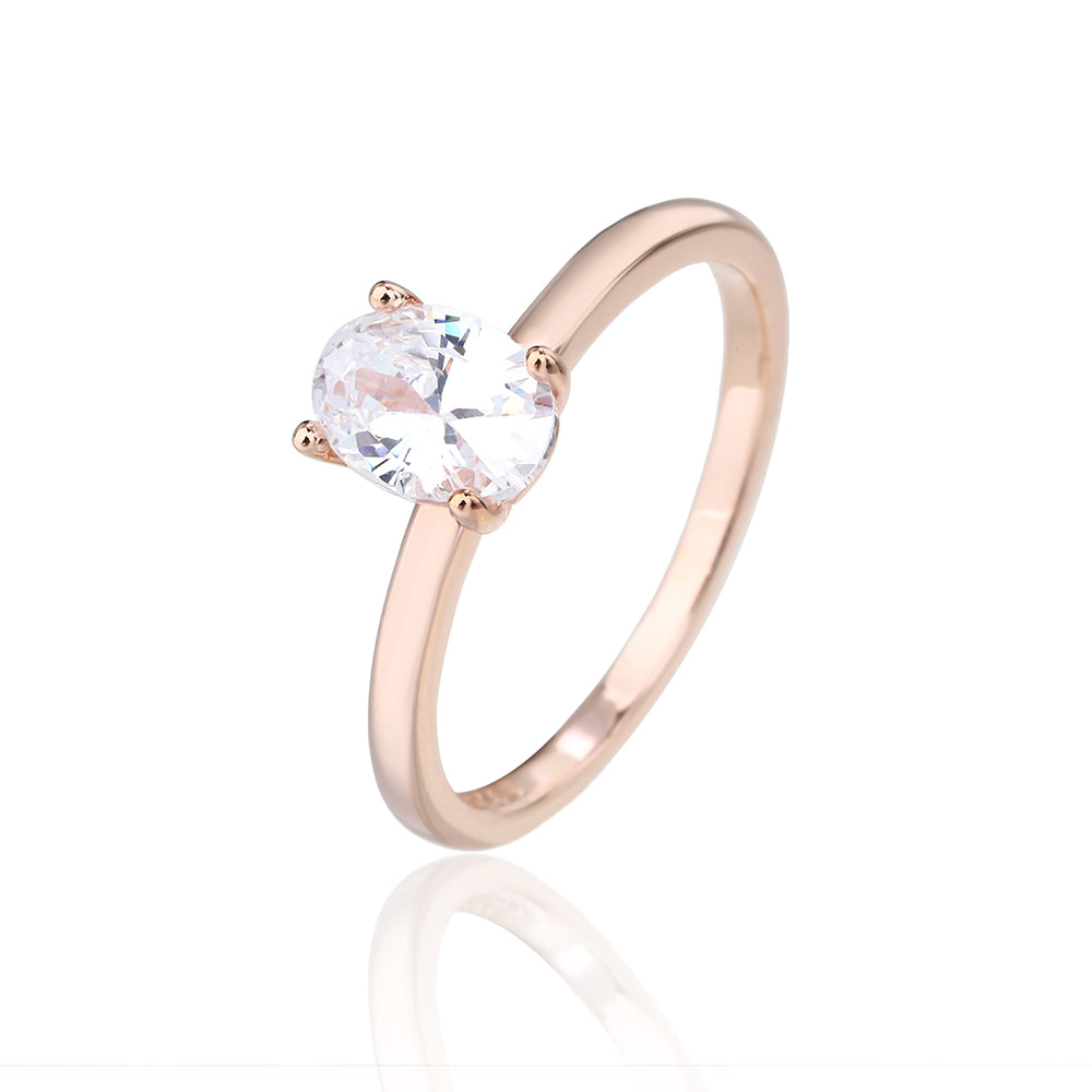 טבעת אלין- כסף אמיתי 925 בציפוי רוז גולד