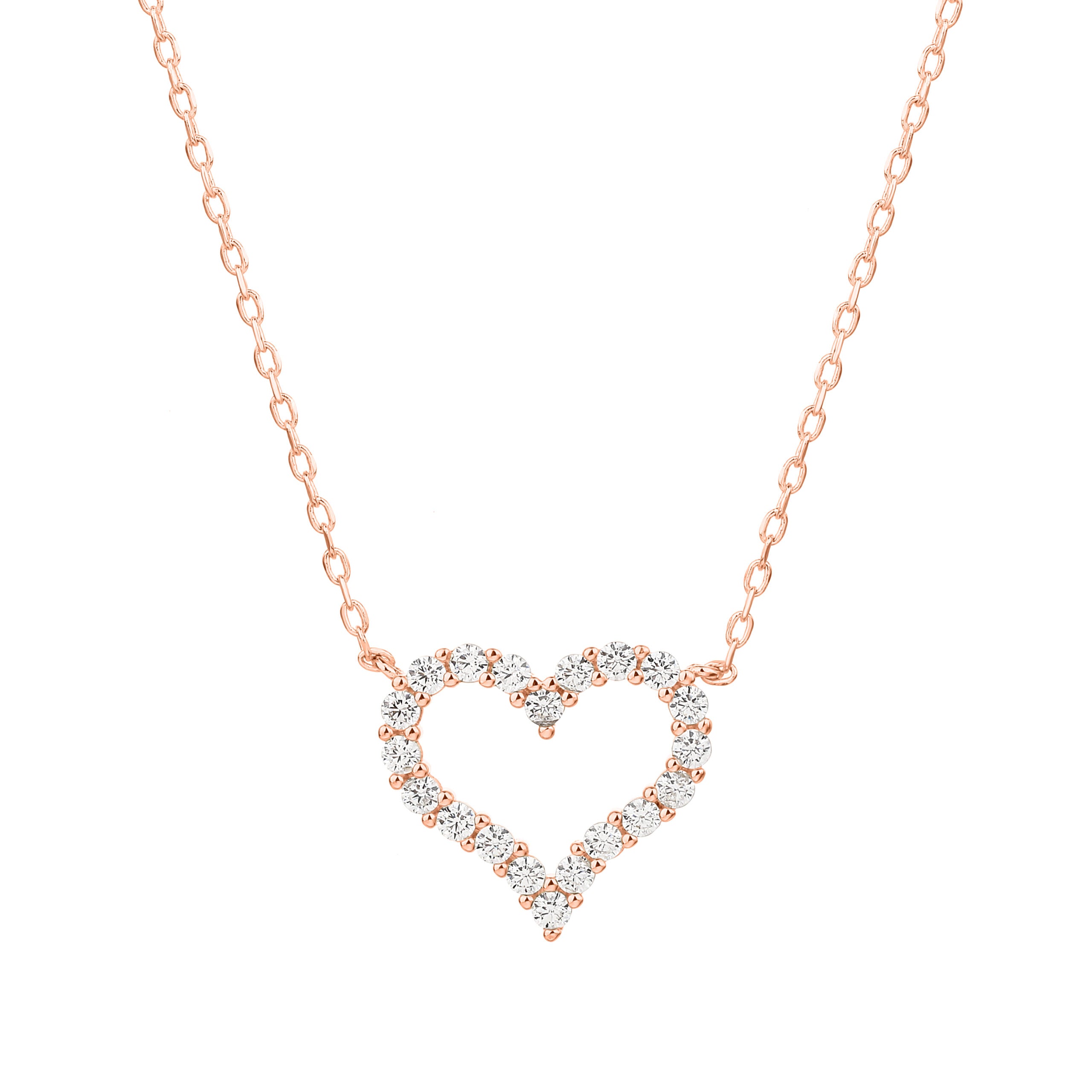 שרשרת לב ליבי- רוז גולד