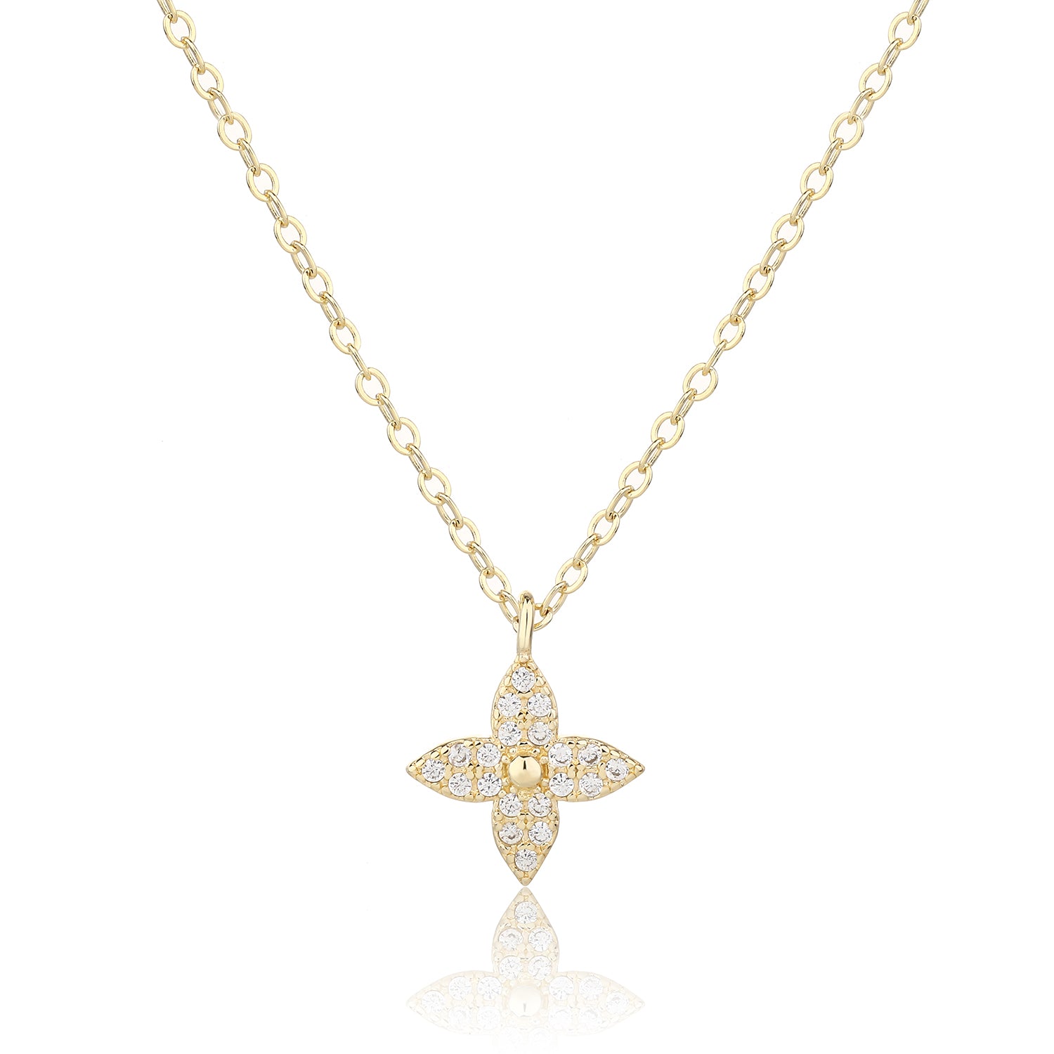 שרשרת פרח- זהב