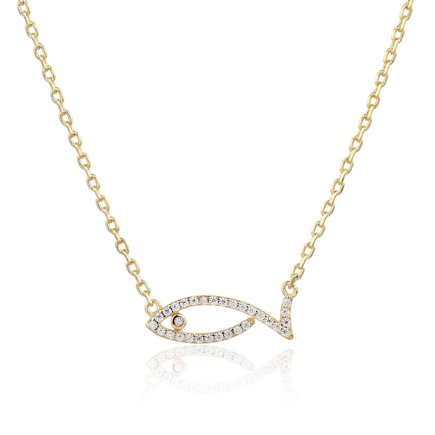 שרשרת דג מוזהב