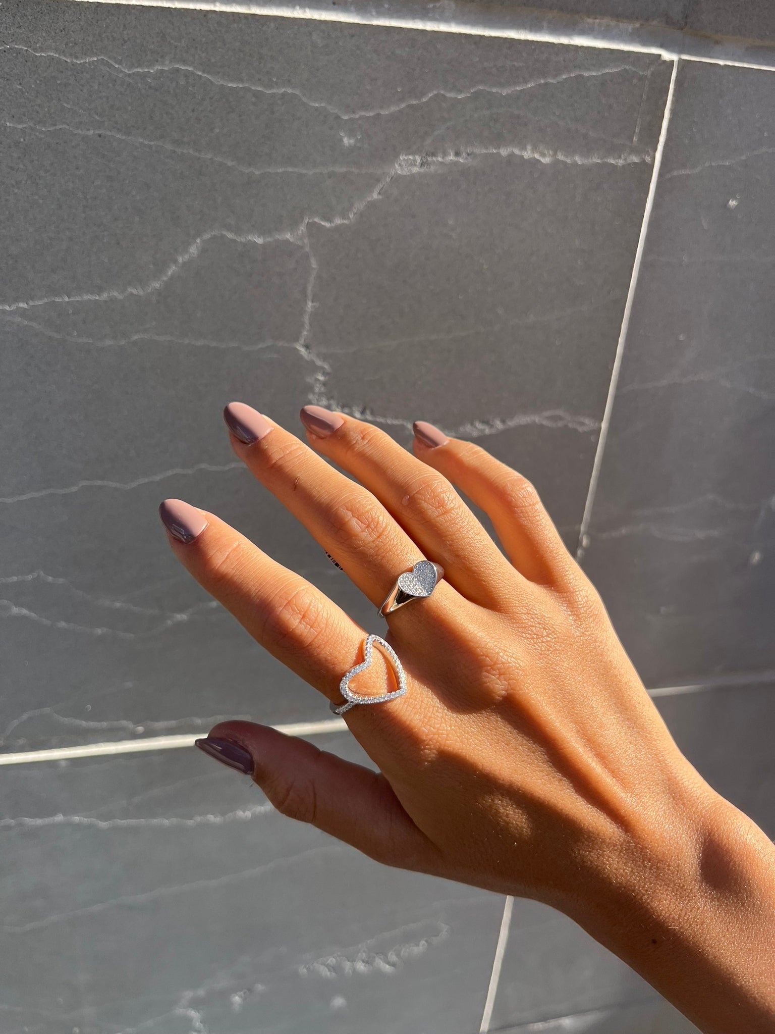 טבעת לב פתוחה- כסף אמיתי 925