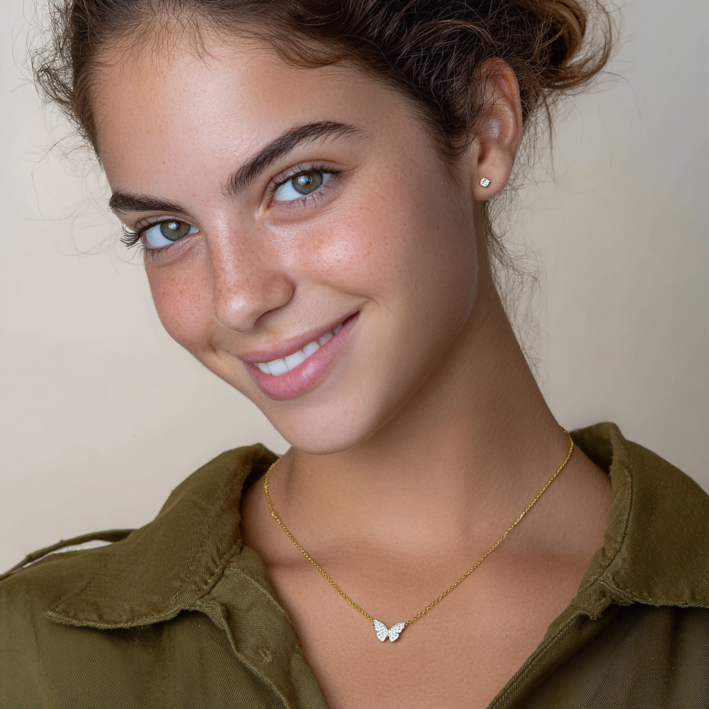 שרשרת פרפר- זהב